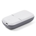 Słuchawki bezprzewodowe, z głośnikiem bluetooth Speakerbuds, szare - Lexon