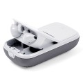 Słuchawki bezprzewodowe, z głośnikiem bluetooth Speakerbuds, szare - Lexon