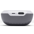 Słuchawki bezprzewodowe, z głośnikiem bluetooth Speakerbuds, szare - Lexon