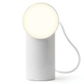 Lampa stołowa bezprzewodowa Orbe LED, biała połysk - Lexon