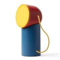 Lampa stołowa bezprzewodowa Orbe LED, niebiesko-czerwona - Lexon