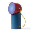 Lampa stołowa bezprzewodowa Orbe LED, niebiesko-czerwona - Lexon