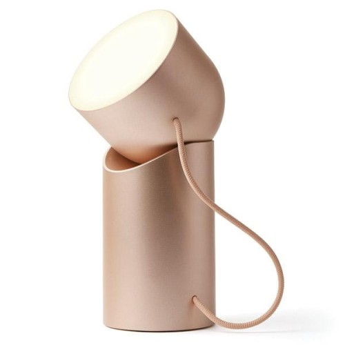 Lampa stołowa bezprzewodowa Orbe LED, złota - Lexon