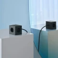 Avolt Square 1 - Listwa zasilająca kostka z usb, Stockholm Black czarna