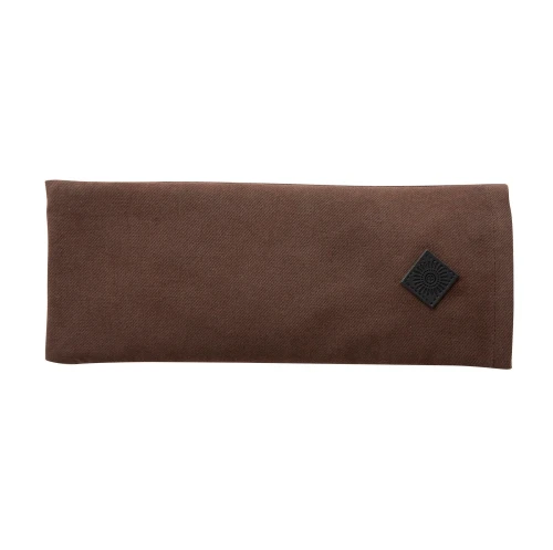 Woreczek na oczy do jogi, Simple Days bawełna i siemię lniane, brązowy - Nordal