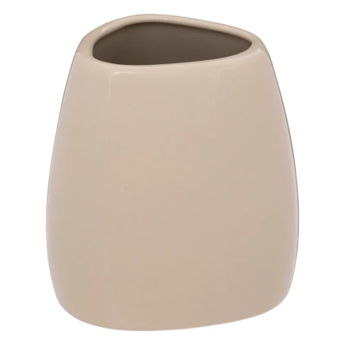 Kubek na szczoteczki o nieregularnym kształcie Colorama, beżowy - 5five