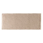 Dywanik łazienkowy o splocie warkoczowym Colorama 50x120, beżowy - 5five