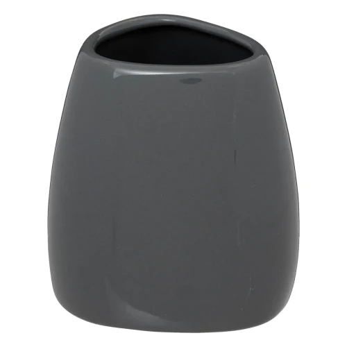 Kubek na szczoteczki o nieregularnym kształcie Colorama, szary - 5five