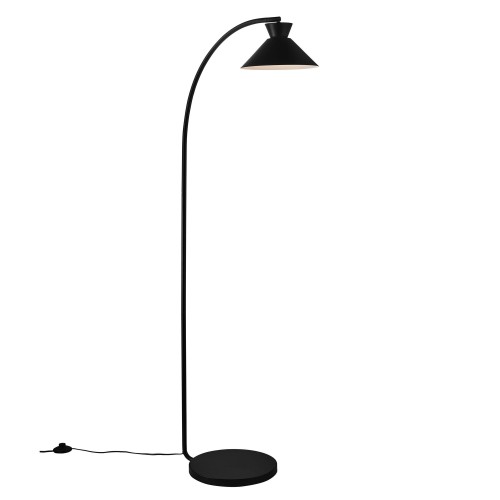 Lampa podłogowa łukowa Dial, czarna - Nordlux