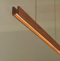 Lampa wisząca listwa Led, Ilgas, drewniana, ściemniacz - Nordlux