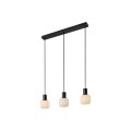 Szklana lampa sufitowa ryflowana Milford Mini 3 klosze - Nordlux