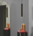 Lampa wisząca tuba karbowana Vico, brązowa - Nordlux