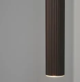 Lampa wisząca tuba karbowana Vico, brązowa - Nordlux
