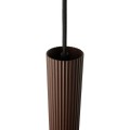 Lampa wisząca tuba karbowana Vico, brązowa - Nordlux
