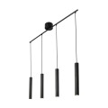 Lampa wisząca podłużna, tuby karbowane Vico, czarna - Nordlux