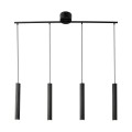 Lampa wisząca podłużna, tuby karbowane Vico, czarna - Nordlux
