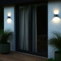 Lampa elewacyjna góra dół Milda Kubi Led, antracyt - Nordlux