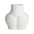 Wazon kobieta Avaji, biały ceramiczny - Nordal