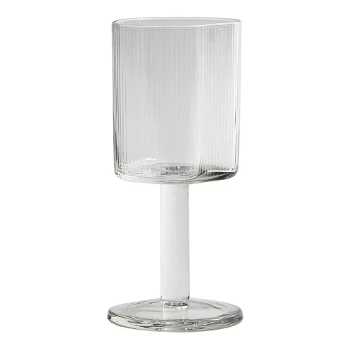 Kieliszki do czerwonego wina z ryflowanego szkła Ripe, 4 szt - Muubs