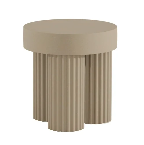 Okrągły wysoki stolik Gear High Tall, Chai latte - NORR11