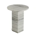 Stolik pomocniczy trawertyn Soho Silver - NORR11