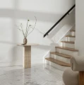 Stół z trawertynu Soho Ø 80 Natural - NORR11
