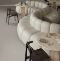 Stół z trawertynu Soho Ø 80 Natural - NORR11