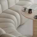 Stół z trawertynu Soho Ø 80 Natural - NORR11