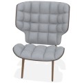 Fotel tapicerowany boucle Mammoth, dąb Light Smoked, Barnum Bouclé 15 - NORR11