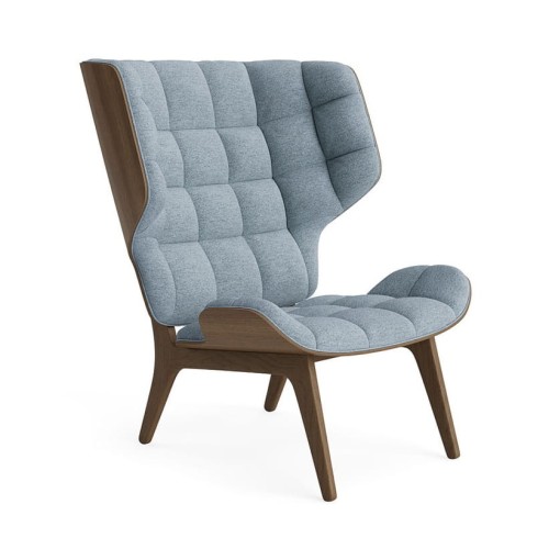 Fotel tapicerowany boucle Mammoth, dąb Light Smoked, Barnum Bouclé 15 - NORR11