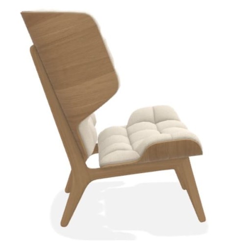 Fotel boucle Mammoth, dąb i tapicerka Grain 61250 - NORR11
