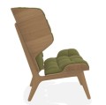Fotel boucle Mammoth, dąb i tapicerka Grain 68243 - NORR11