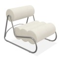 Fotel do salonu nowoczesny Fave, boucle Grain 60300 - NORR11