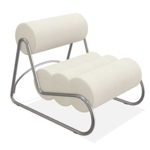 Fotel do salonu nowoczesny Fave, boucle Grain 60300 - NORR11