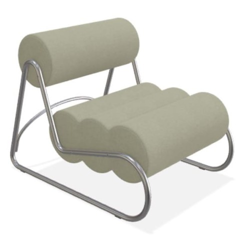 Fotel do salonu nowoczesny Fave, boucle Grain 60302 - NORR11