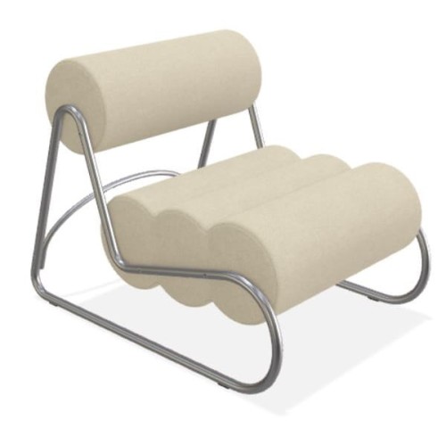 Fotel do salonu nowoczesny Fave, boucle Grain 61229 - NORR11