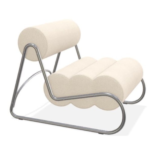 Fotel do salonu nowoczesny Fave, boucle Grain 61250 - NORR11