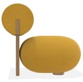Designerski fotel Hippo Lounge, boucle Grain 62122 - NORR11