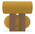 Designerski fotel Hippo Lounge, boucle Grain 62122 - NORR11