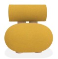 Designerski fotel Hippo Lounge, boucle Grain 62122 - NORR11