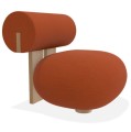Designerski fotel Hippo Lounge, boucle Grain 63117 - NORR11