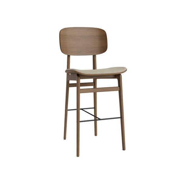 Hoker z oparciem NY11 66, Light Smoked, Hallingdal 65, wybór koloru tapicerki - NORR11