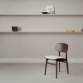 Krzesło drewniane z tapicerowanym siedziskiem NY11 Black, Hallingdal 65, wybór koloru - NORR11