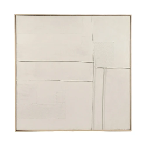 Duży obraz na ścianę Blanche 100 x 100, biały - Pomax