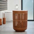 Kosz na pranie 60l, ażurowy Ume, terracotta - Zone Denmark