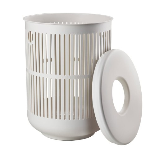 Kosz na pranie 60l, ażurowy Ume, szary jasny - Zone Denmark