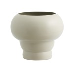 Metalowa osłonka na doniczkę Aves, szara - Nordal