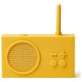 Radio przenośne, wodoodporne Bluetooth, Tykho 3, żółte – Lexon
