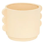 Ceramiczna osłonka na doniczkę Hind, ecru - Atmosphera