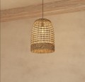 Lampa wisząca z rattanu i hiacyntu wodnego Sand - Atmosphera